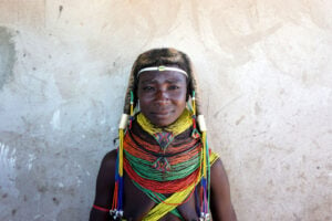 the tribal woman in Mumhilas, Angola