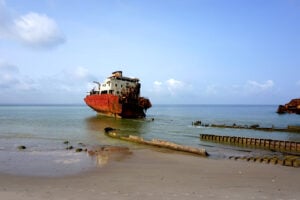 shipwreck beach, Angola