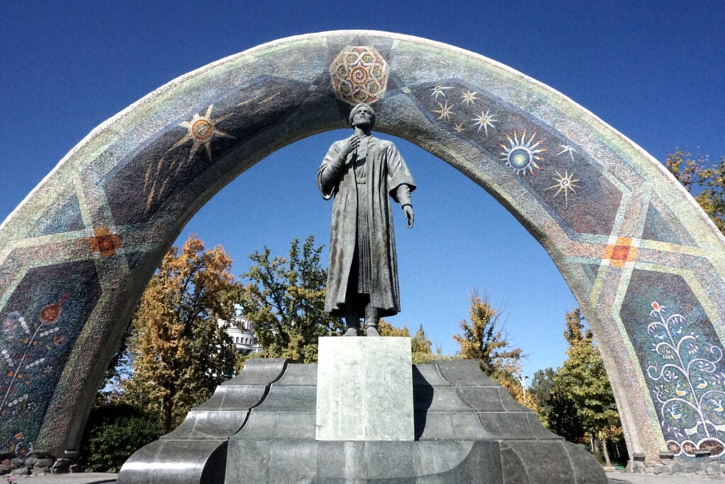 Tajikistan Dushanbe Rudaki Park that the group will see on the city tour