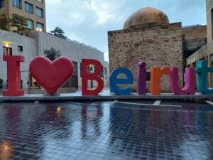 i love beirut sign, lebanon