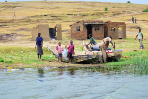 A small village in Queen Elisabeth National Park, Uganda