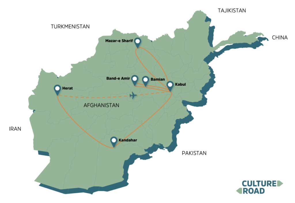 Grand Afghanistan Tour map
