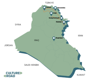 Iraq Kurdistan Autumn Tour Map