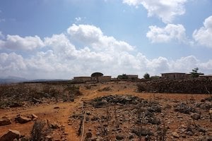 Local village on the Dixsam Plateau on Socotra, Yemen