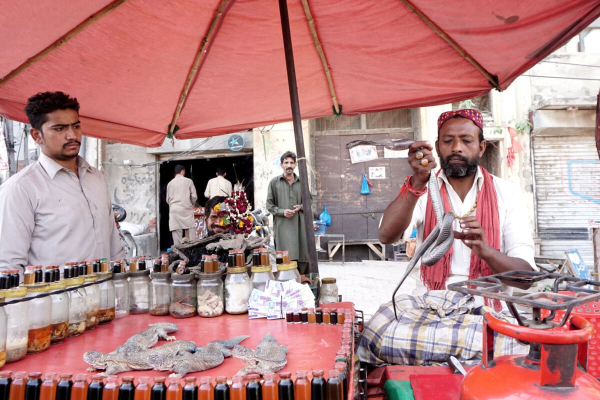 the local market in lahore