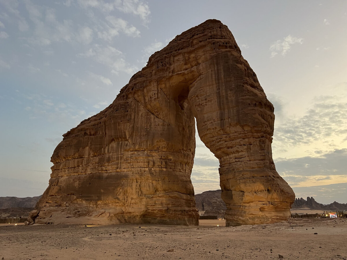 the elephant rock of al-ula