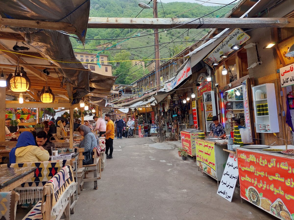 the bazaar in Masuleh, Iran