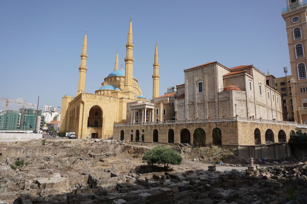 beirut city center- church and mosque