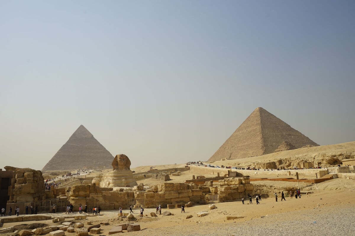 the pyramids