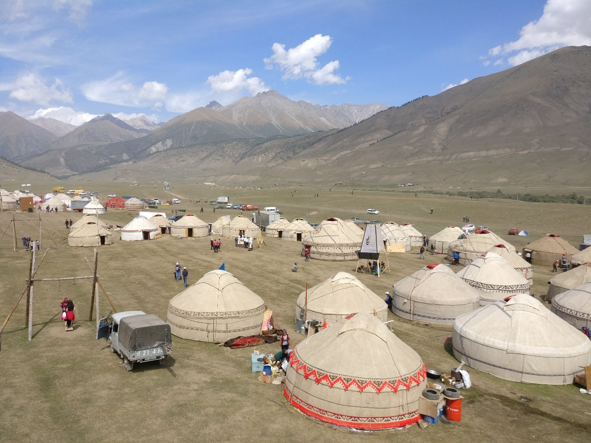 Yurt camp at World Nomad Games