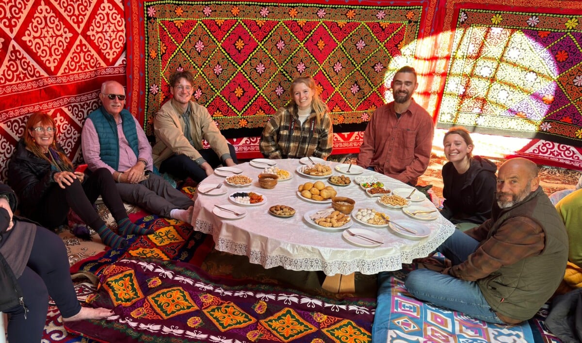 Lunch in a traditional yurt